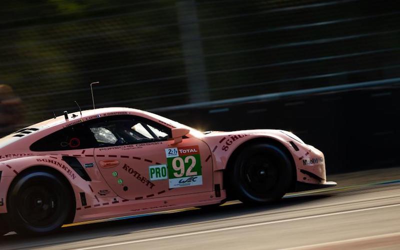 Der Porsche 911 RSR mit der Startnummer 92 beim Qualifying für die 24 Stunden von Le Mans