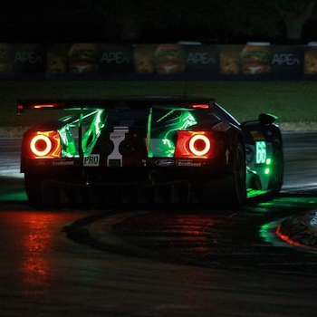 Der Ford GT beim Nachttraining in Sebring