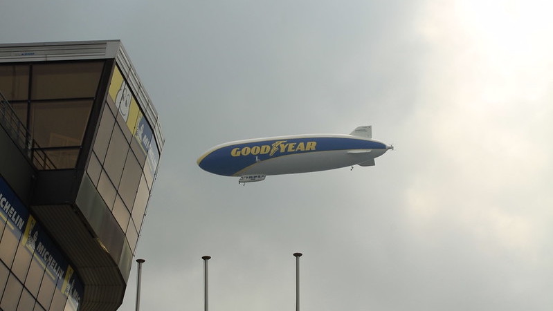 Der Goodyear Zeppelin in Le Mans