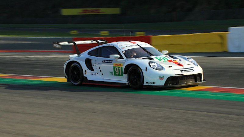 Der Porsche #91 auf Pole