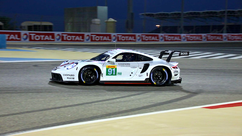 Porsche 911 RSR in qualifying for the 8 Hours of Bahrain